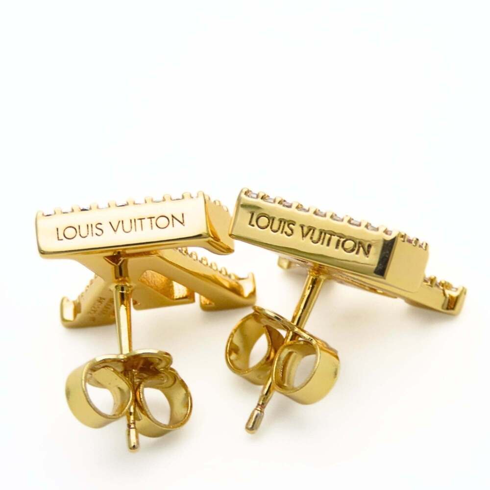 LOUIS VUITTON Gold Earrings - Picture 7 of 9